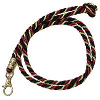 飾り紐 エンジ黒金